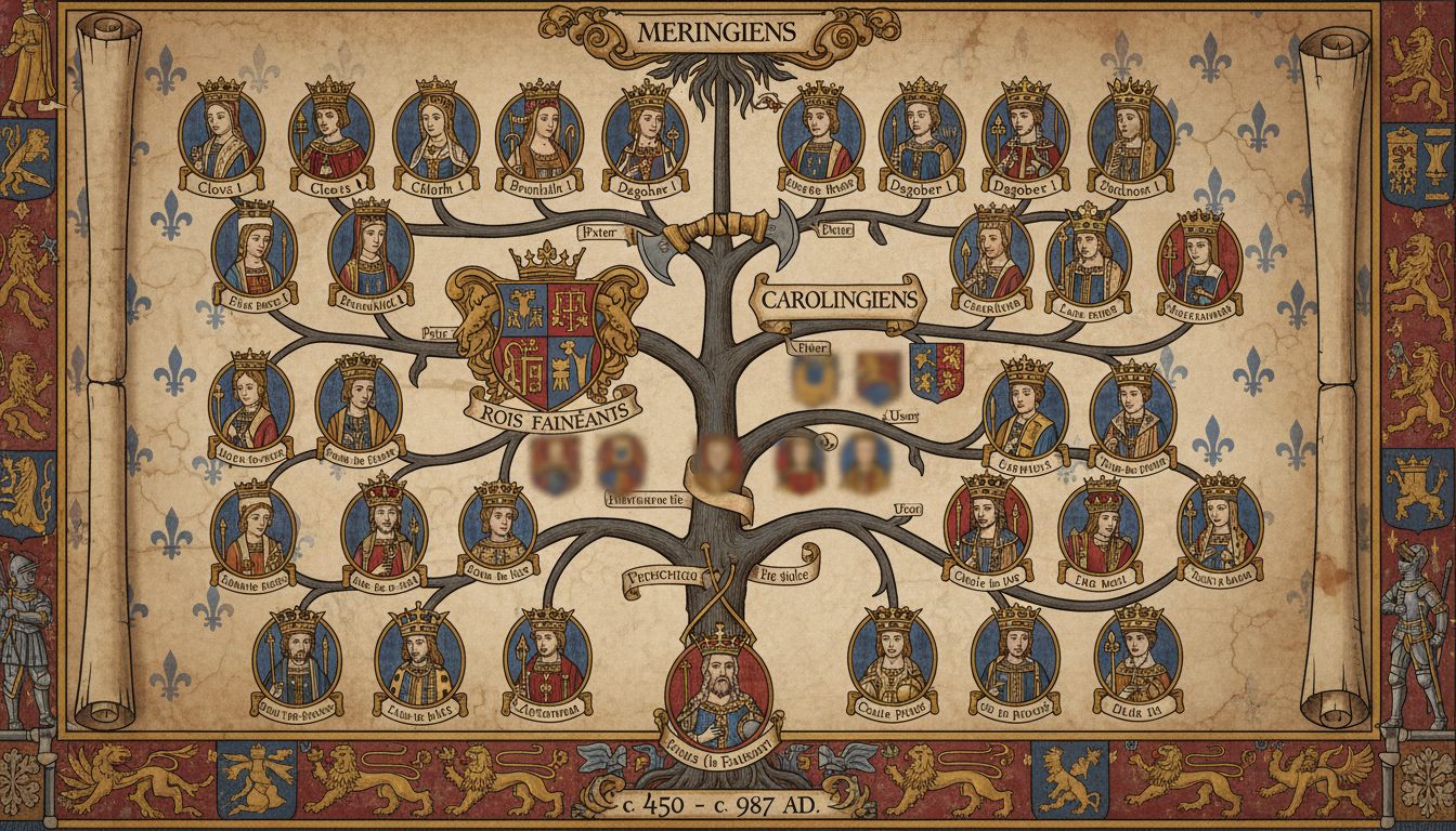 découvrez l'histoire fascinante et la généalogie détaillée des rois de france, de leurs origines à leur héritage.