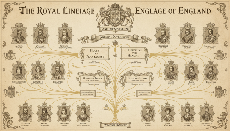 découvrez l'histoire fascinante et les origines de la généalogie de la famille royale d'angleterre, de ses débuts à aujourd'hui.